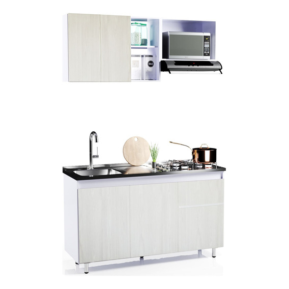 Cocina Integral Rosy 150cm Incluye Lavaplatos Izquierdo 