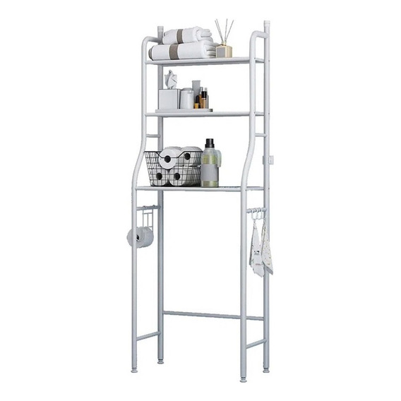 Mueble Organizador De Metal 3 Repisas Para Baño Wc Homex