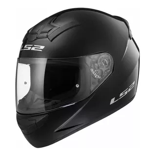 Casco Para Moto Integral Ls2 Rookie Ff352  Gloss Black Solid Talle S 