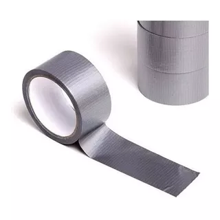 Pack De 3 Cintas Adhesiva Multiuso Duck Tape 5cm 10 M Tela Color Gris Oscuro Liso