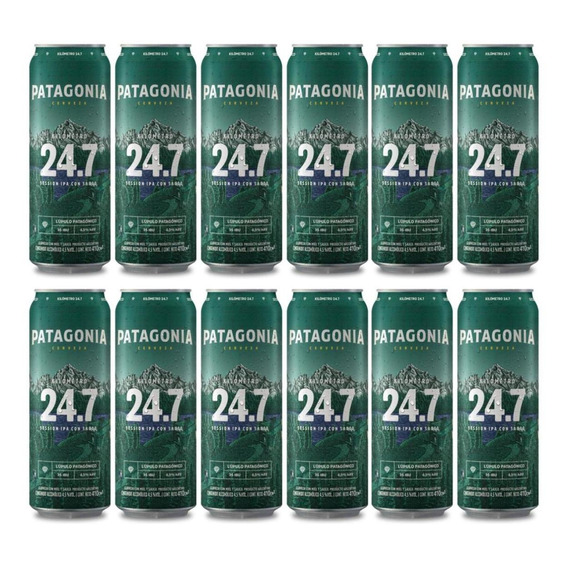 Cerveza Patagonia 24.7 Ipa Lata 410 Ml X12 - Fullescabio