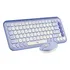 Kit Teclado Y Mouse Logitech Pop Icon, Español, Lila