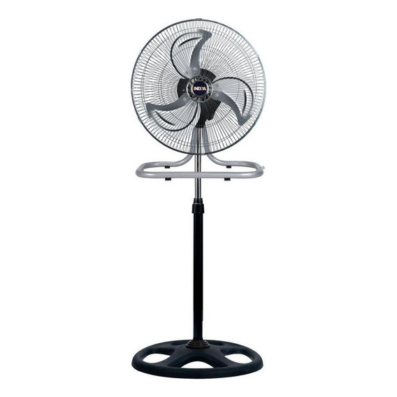 Ventilador Indra 3 En 1 Con 3 Aspas Color Plateado Metal 