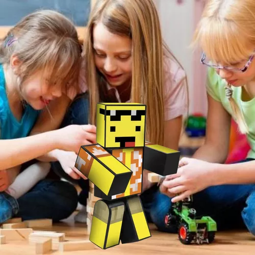 Boneco r Mel Minecraft Articulado - 25 cm Algazarra - LOJAS