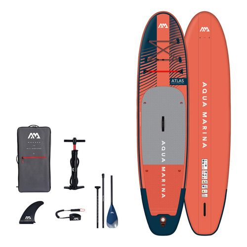Stand Up Paddle Sup Inflable Atlas 12'0  Aqua Marina Color Rojo