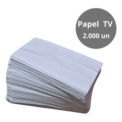 Papel Tv Guardanapo Seda Balcão 13x14 Com 2.000 Un