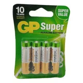  Pila Bateria Doble Aa Gp Super Pack 4