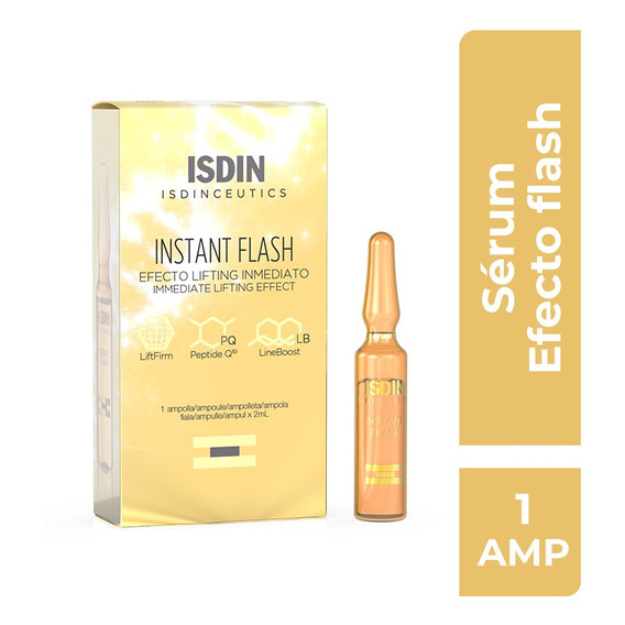 Isdinceutics Instant Flash 1 Ampolla Efecto Lifting Momento de aplicación Día/Noche Tipo de piel Todos