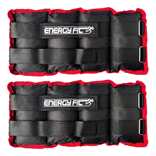 Pesas Tobilleras Par 6kg Deportivas Piernas Tobillos Fitness Rojo