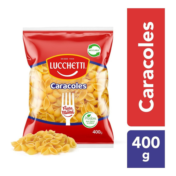Pasta Caracoles N°36 Lucchetti 400g