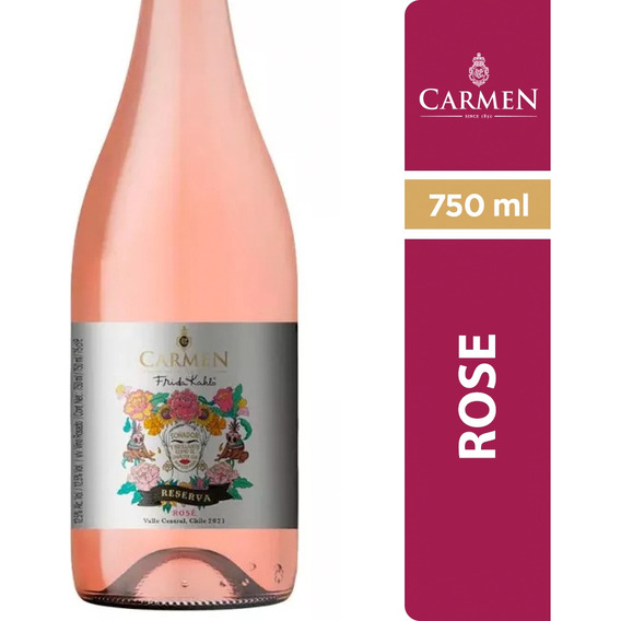 Vino Carmen Reserva Frida Kahlo Rose 750cc