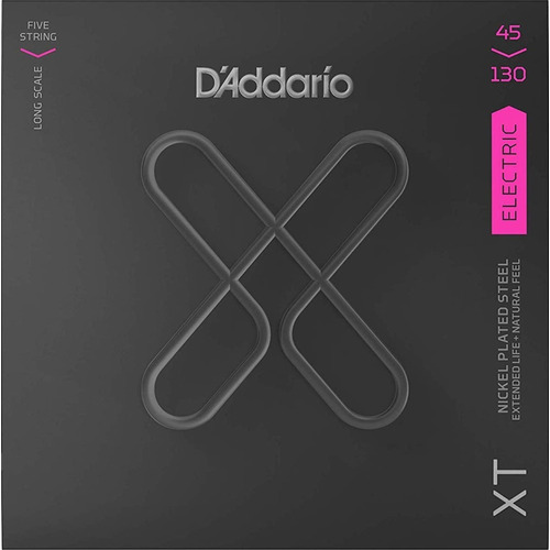 Daddario Xt Nickel Xtb45130 Encordado .045 De 5 Cuerdas Bajo