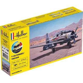 Gift Set Na T-28 Fennec/trojan - 1/72 - Heller 56279