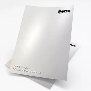 Papel Perolado Branco A4 - 180g/m2 Com 50 Folhas