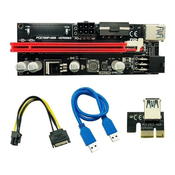 Riser 1x A 16x V 009s Pci-e Cable Usb 3.0 Mineria Cripto