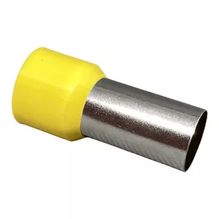 Terminal Tubular Ilhós Pré-isolado 70mm Amarelo - 50un