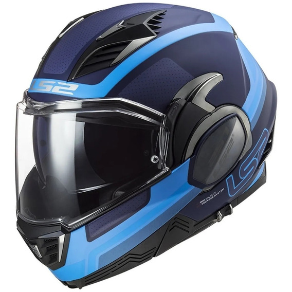 Casco Ls2 Valiant Il Orbit Azul