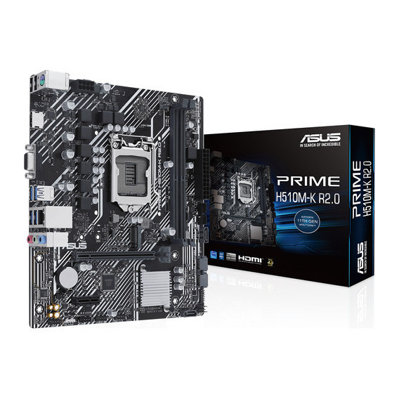 Motherboard Asus Prime H510m K R2.0 Intel 10ma 11va Lga1200 Color Negro