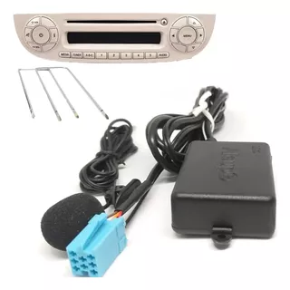 Adaptador Bluetooth Fiat 500 Mexicano + Chaves Remoção Radio