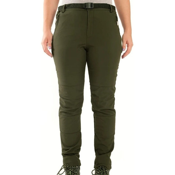 Pantalon Softshell Mujer Impermeable Micropolar Para Nieve