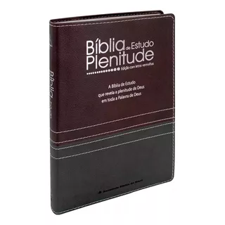 Bíblia De Estudo Plenitude - Vinho - C/ Indice Digital Sbb