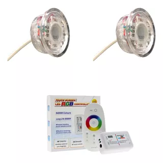 Kit Iluminação Piscina 36m  2 Superleds + Módulo Rgb C Fonte