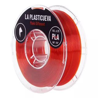 Pla 1.75 1kg Filamento 3d Premium Color Clear Rojo