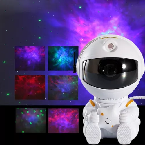 ✓ Lampara Proyector Astronauta LED Estrellas de Galaxia.⁠ ⁠ 🧑‍🚀Este  dispositivo con forma de astronauta y base lunar, recrea un cielo…