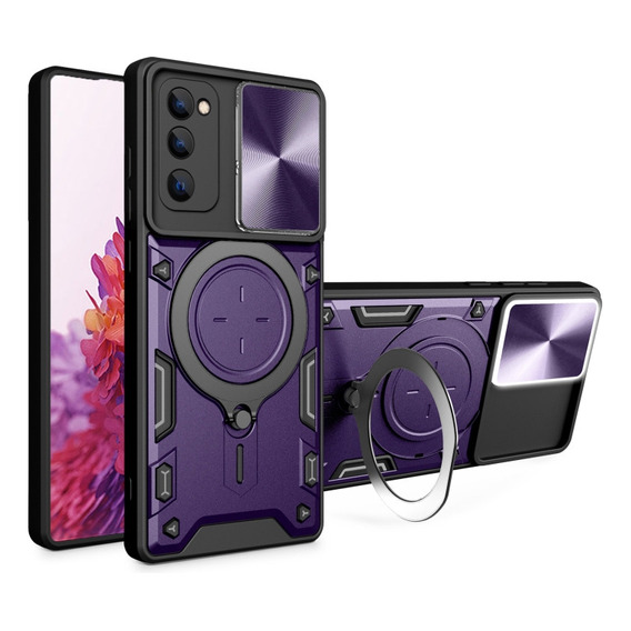 Funda Anti Golpes Proteccion Camara Con Soporte Para Samsung