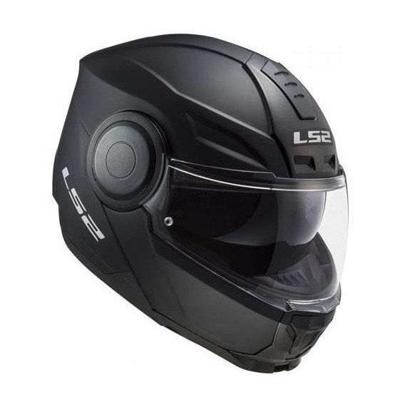 Casco Abatible Ls2 Scope Ff902 Solid Negro Mate Rider One