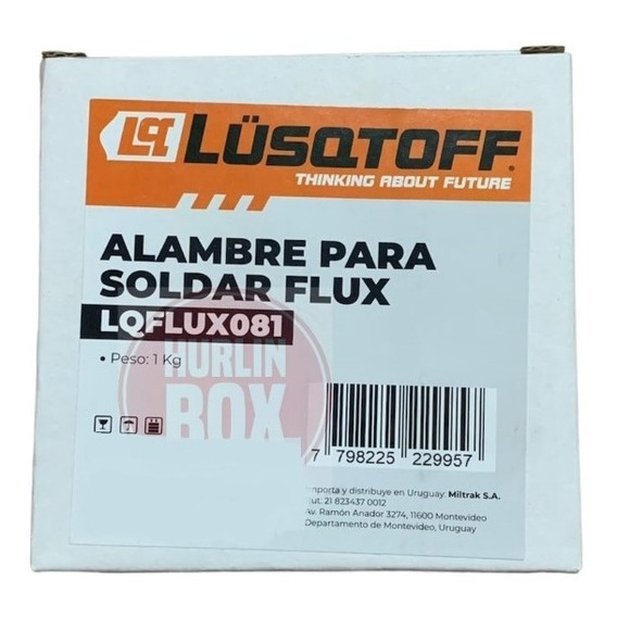 Alambre Soldar Flux 0.8 Mm 1 Kg Sin Gas Lusqtoff Lqflux081