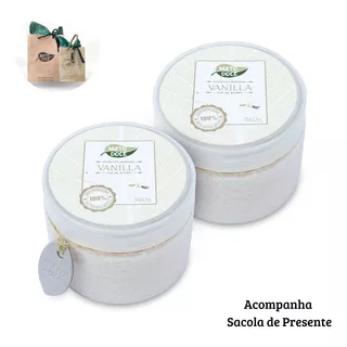 Kit Presente Sais De Banho Esfoliante Vanilla Relaxante