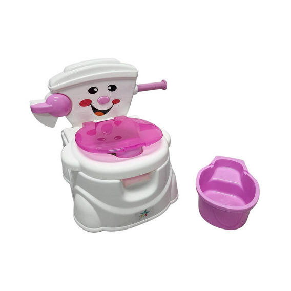 Baño Entrenador Starkids Tapa Para Baño Dispensador Color Rosa