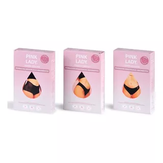 Pack 3 Bombachas Menstruales Absorbentes Pink Lady
