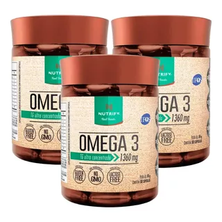 3 Ômega 3 Ifos Vitamina E Epa 840 E Dha 521 60 Caps Nutrify