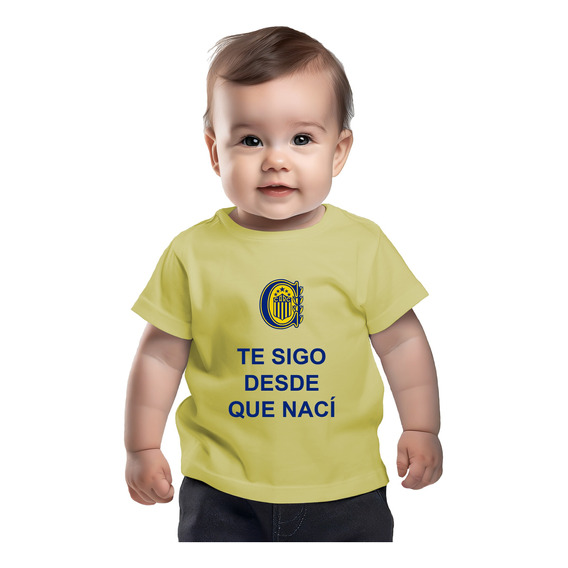 Remera Bebé Recién Nacido Rosario Central Algodon Muy Suave