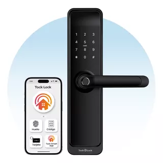 Cerradura Electronica Inteligente Wifi Chapa Digital Con Huella Códigos App Móvil Para Puerta Exterior Tock Lock