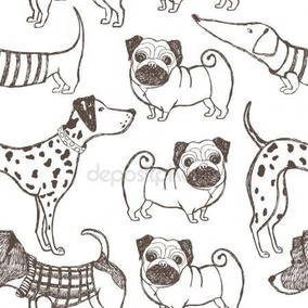adesivo com desenho de cachorro pisos paredes e esquadrias