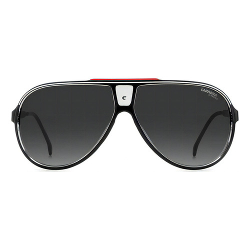 Lentes Carrera Originales 1050/s Color De La Lente Negro Color De La Varilla Negro Con Detalle Rojo Y Blanco Color Del Armazón Negro Con Transparente, Rojo Y Blanco