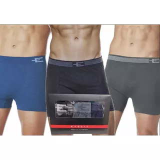 Pack X9 Boxer Calzoncillo Eyelit Seamless Algodón S/ Costura