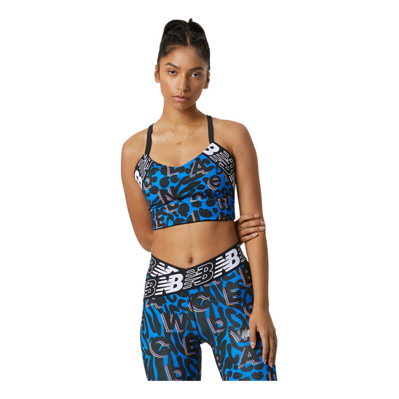 Top New Balance De Dama - Relentless Printed Cr - Wb21176sbu