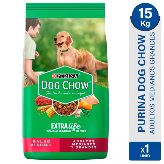 Alimento Perro Dog Chow Salud Visible Adultos X 15kg