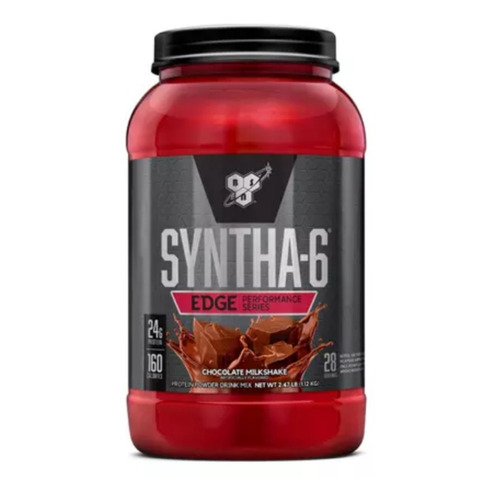 Suplemento en polvo BSN  Edge Syntha-6 proteínas sabor chocolate milkshake en pote de 1.12kg