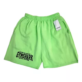 Short Corto Caballero Gym Shark Fit Sport Con Bolsas Negro