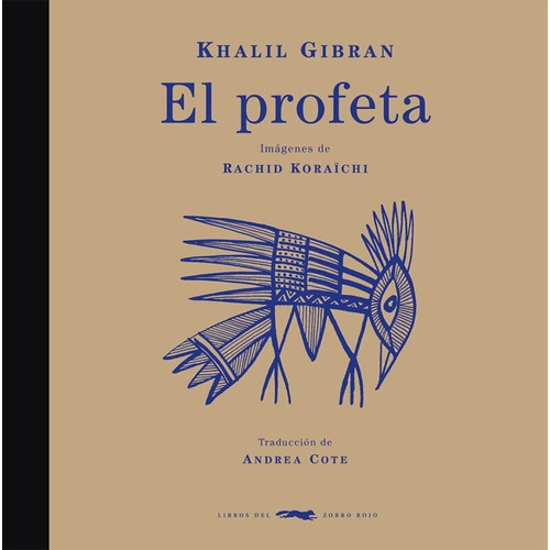 El Profeta, De Gibran,khalil. Editorial Libros Del Zorro Rojo, Tapa Dura En Español