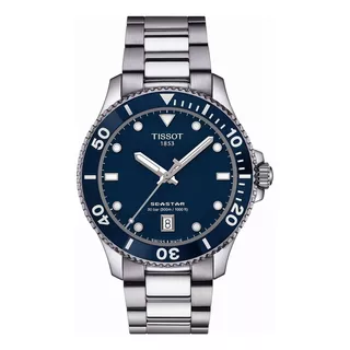 Reloj Tissot T1204101104100 Seastar 40mm 30ba Agente Oficial