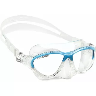 Goggles Máscara Cressi Moon De 7 A 15 Años Para Natación Color Transparente/azul