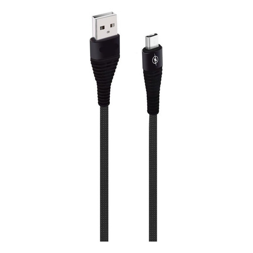 Cable De Datos Micro Usb V8 3.1a Alta Velocidad Reforzado Color Negro