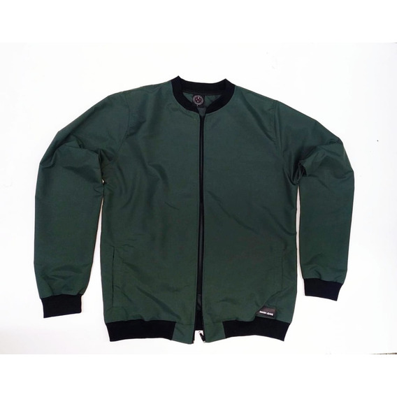 Campera Jacket Bomber Liviana Sin Capucha Hombre