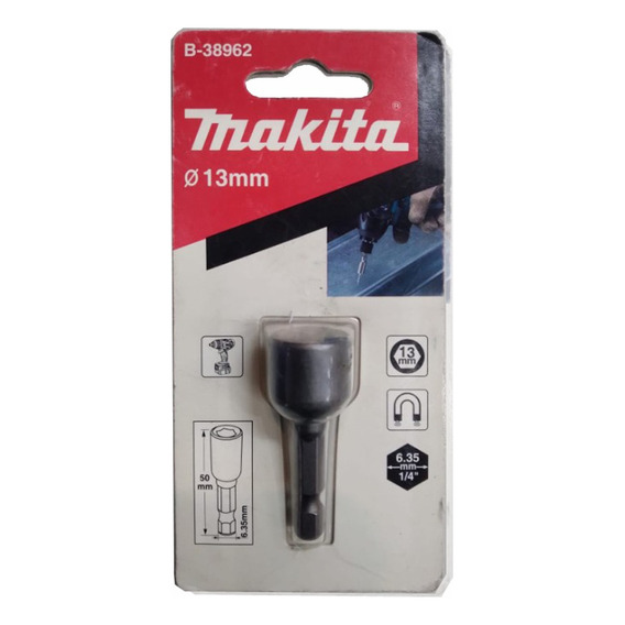 Boquilla Magnetica 13mm Makita B-38962 Enc 1/4 50mm Mkb